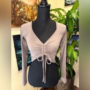 Capella Crop Top Small Long Sleeve